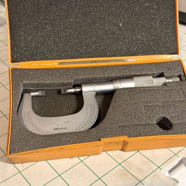 Mitutoyo Blade Micrometer 122-151 Size 0-1"