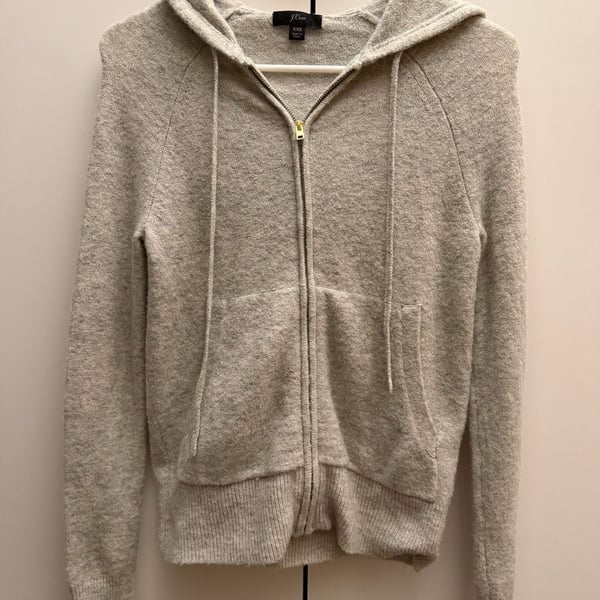 Jcrew Zip hoodie sweater in Supersoft yarn