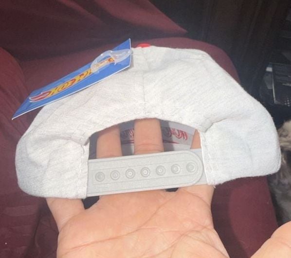 Hot Wheels Kids Hat OSFM Grey Snapback Racing Cap 3