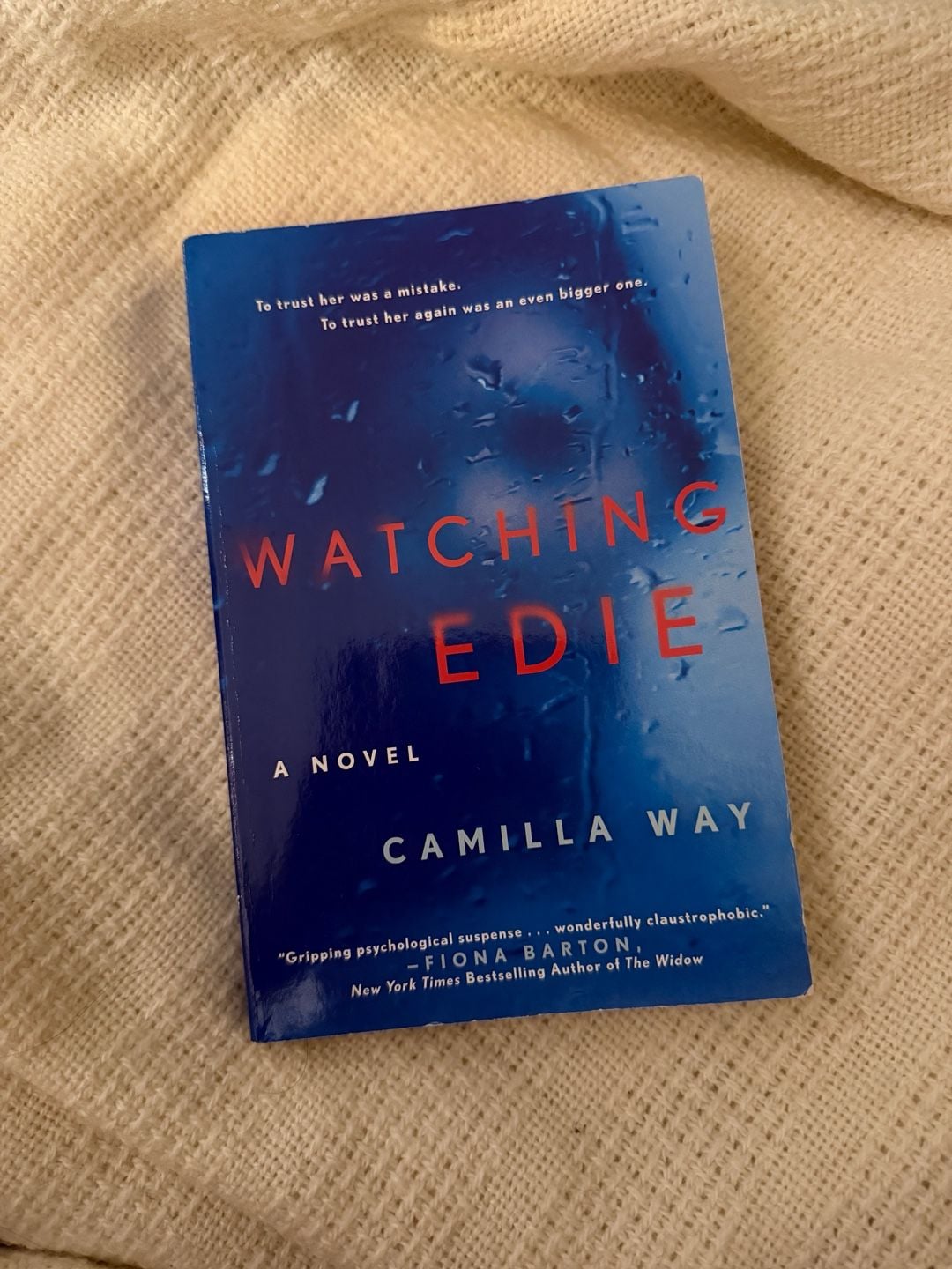 Watching Edie By Camilla Way Paperback Novel 1