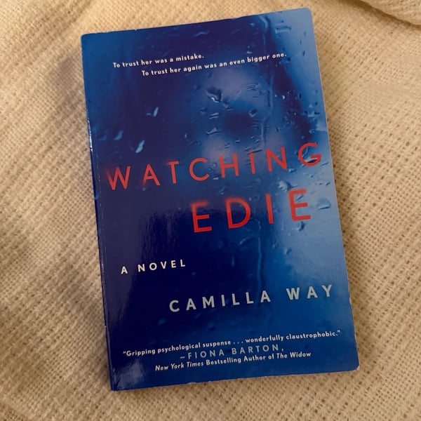 Watching Edie By Camilla Way Paperback Novel