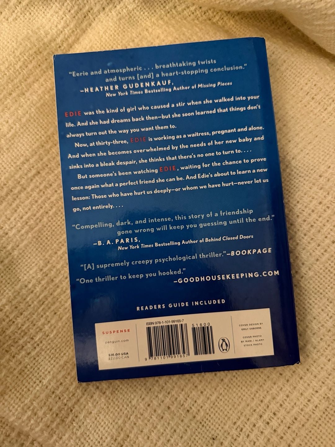 Watching Edie By Camilla Way Paperback Novel 2