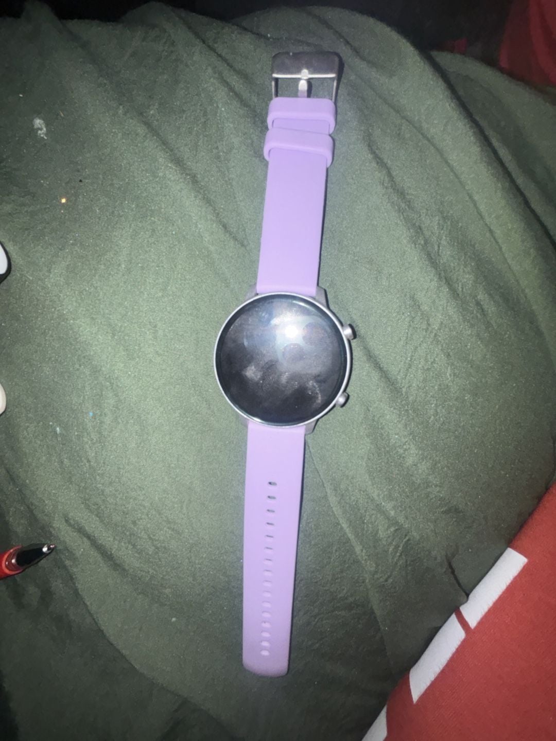 Unbranded Smart Watch Purple Silicone 1