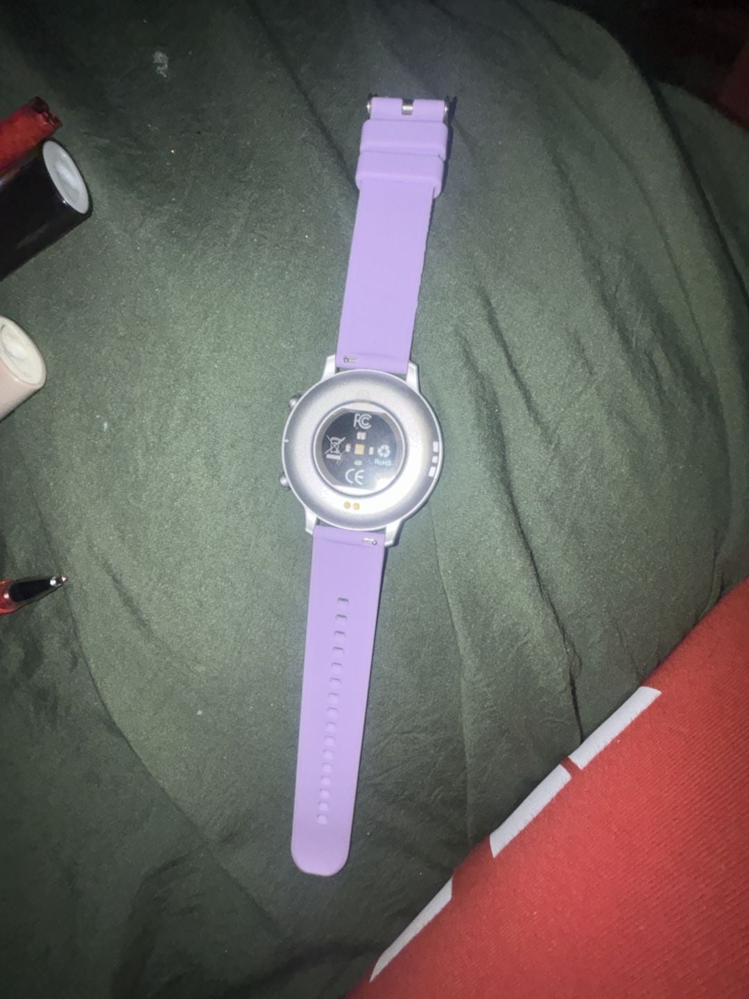 Unbranded Smart Watch Purple Silicone 3
