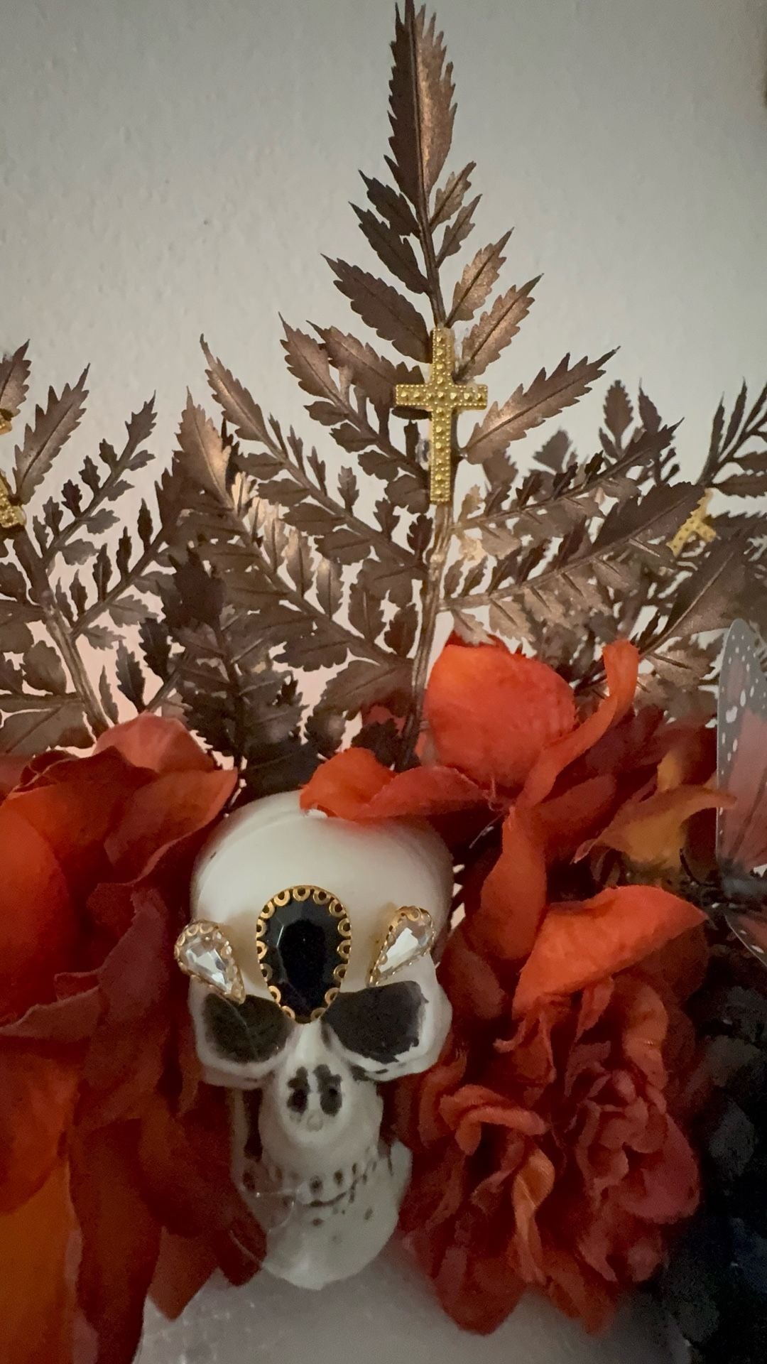 Alma Vintage Boutique Handcrafted Dia De Los Muertos Statement Headpiece 3