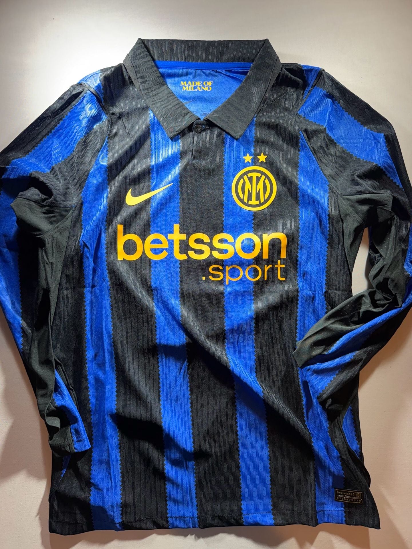 Nike Inter Milan 2024/25 Long Sleeve Home Jersey 2