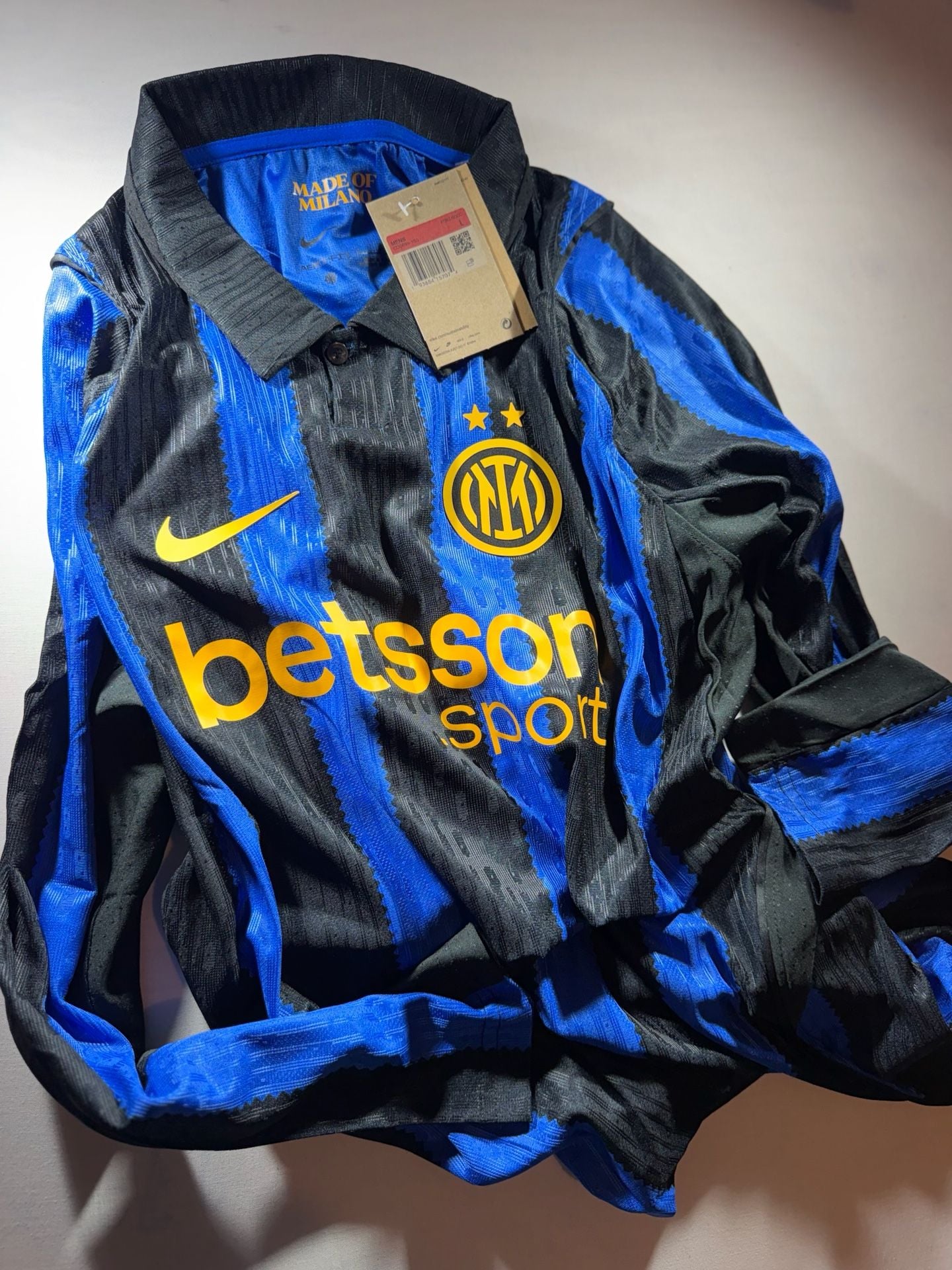 Nike Inter Milan 2024/25 Long Sleeve Home Jersey 9
