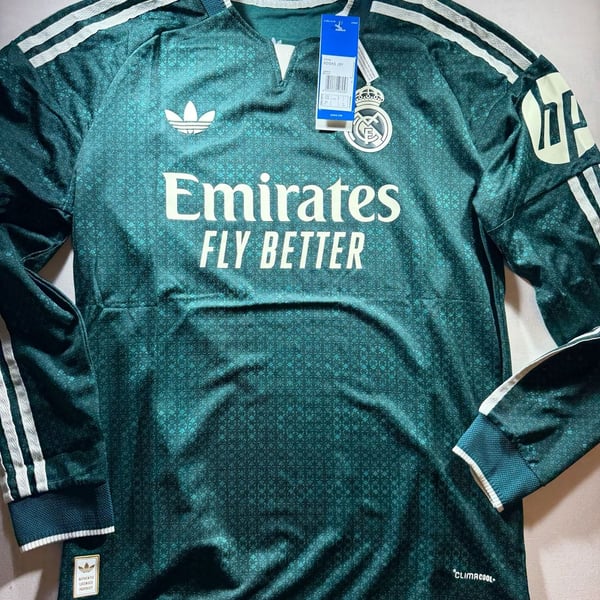 Adidas Real Madrid Long Sleeve Away Jersey Green