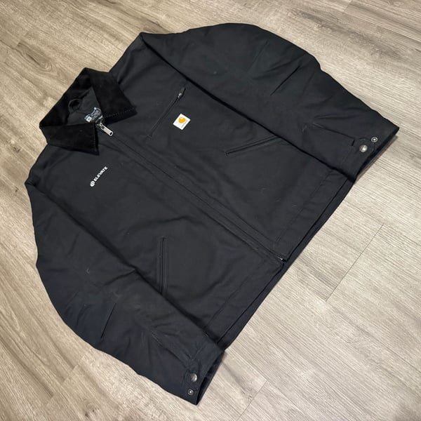 Carhartt Black Blanket Lined Detroit Jacket Size XL
