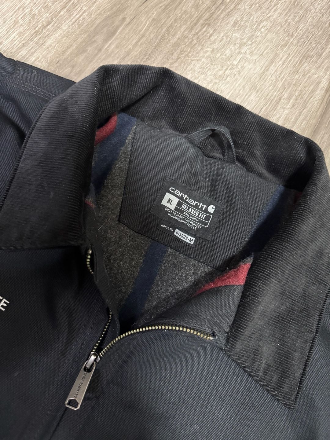 Carhartt Black Blanket Lined Detroit Jacket Size XL
 7