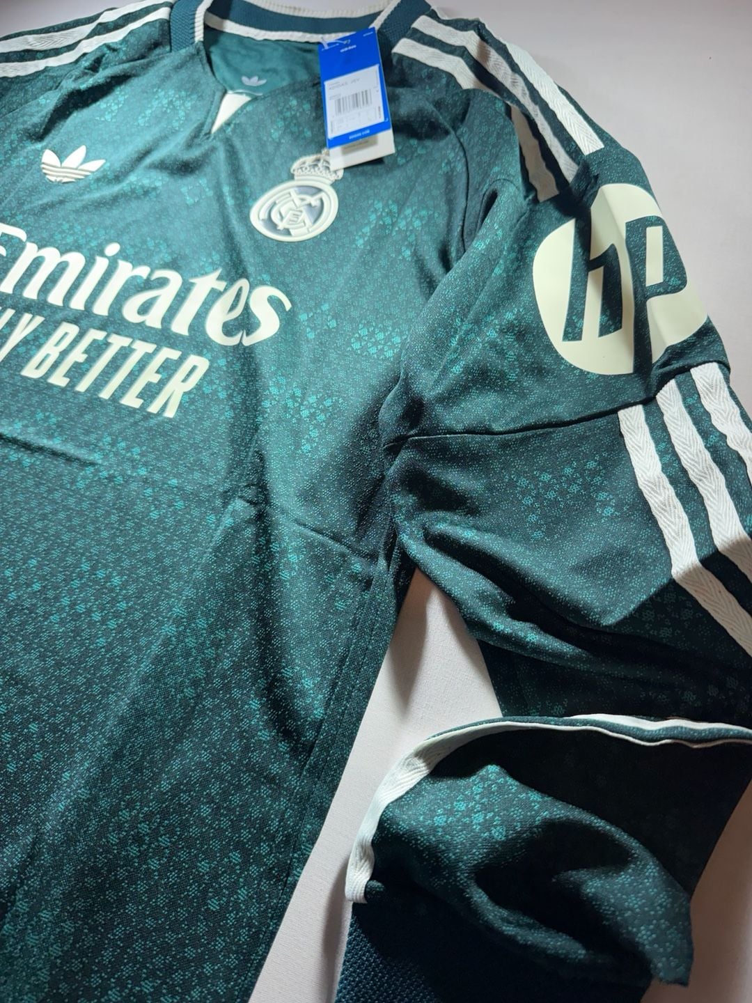 Adidas Real Madrid Long Sleeve Away Jersey Green 10