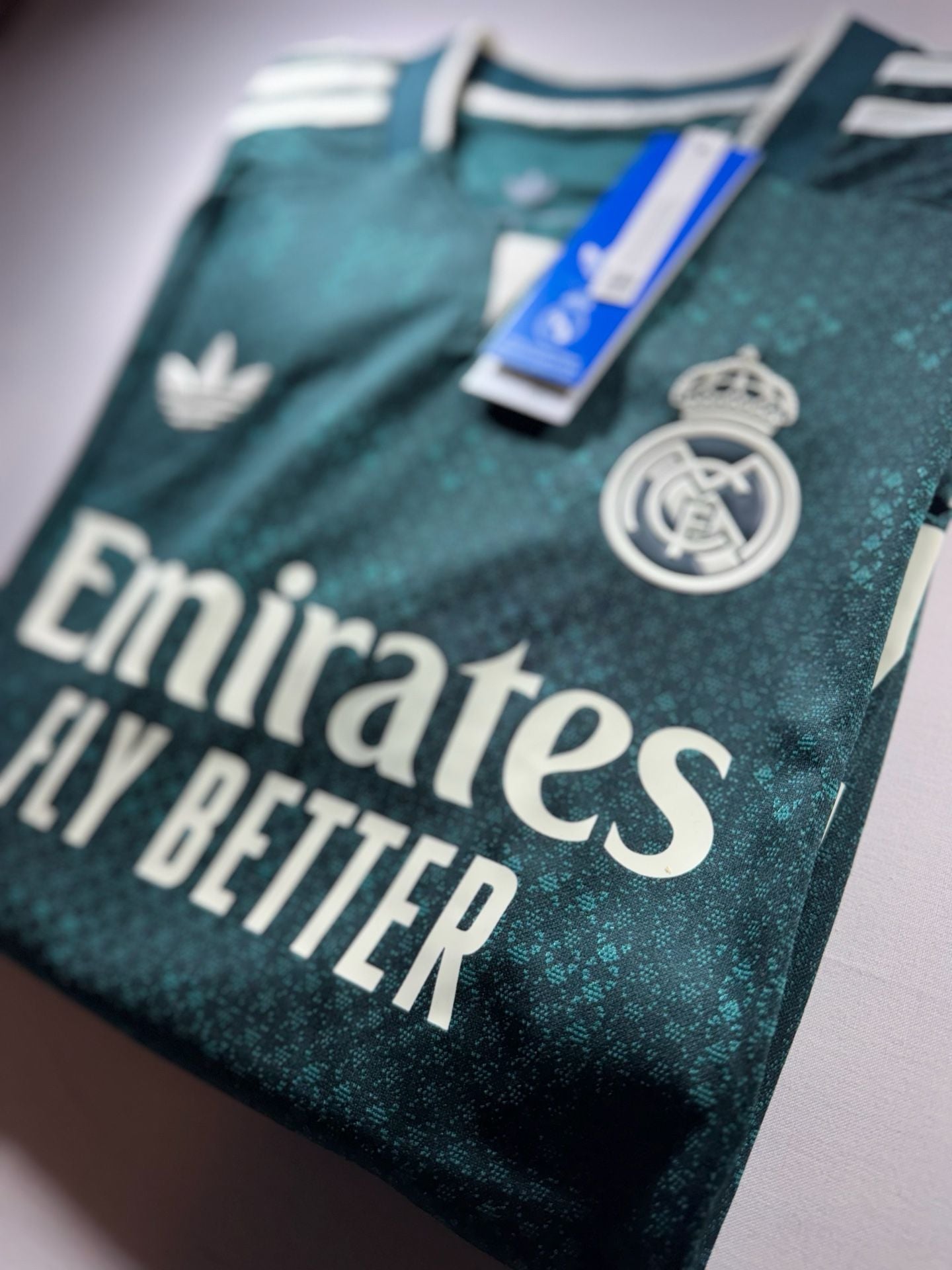 Adidas Real Madrid Long Sleeve Away Jersey Green 18