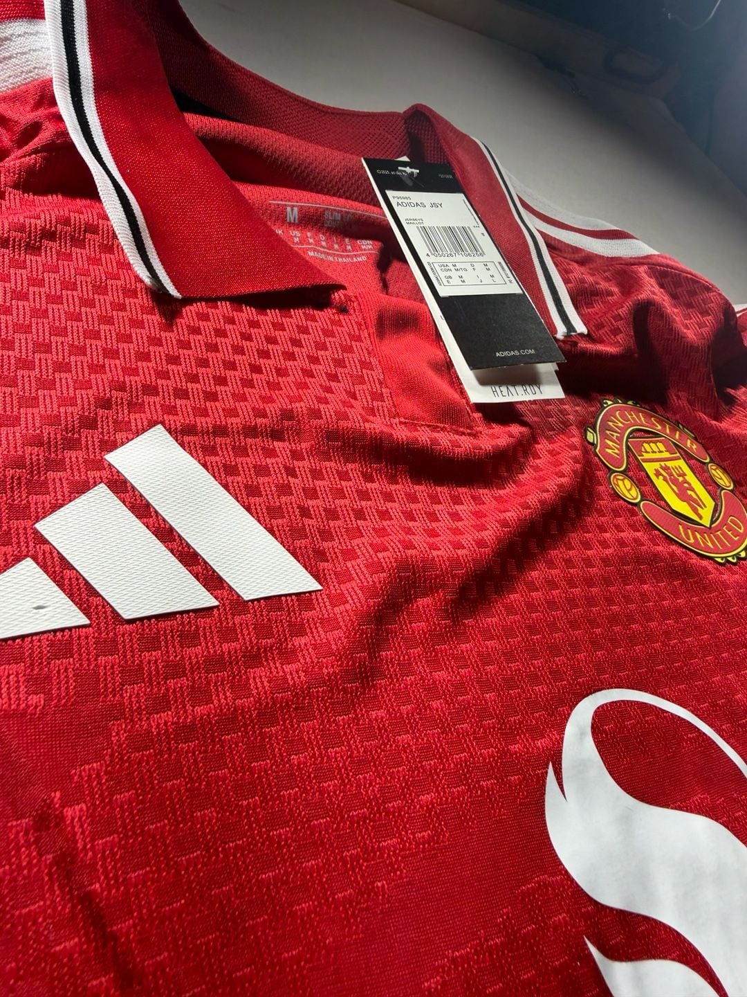 Adidas Manchester United Long Sleeve Home Jersey Size M Red 3