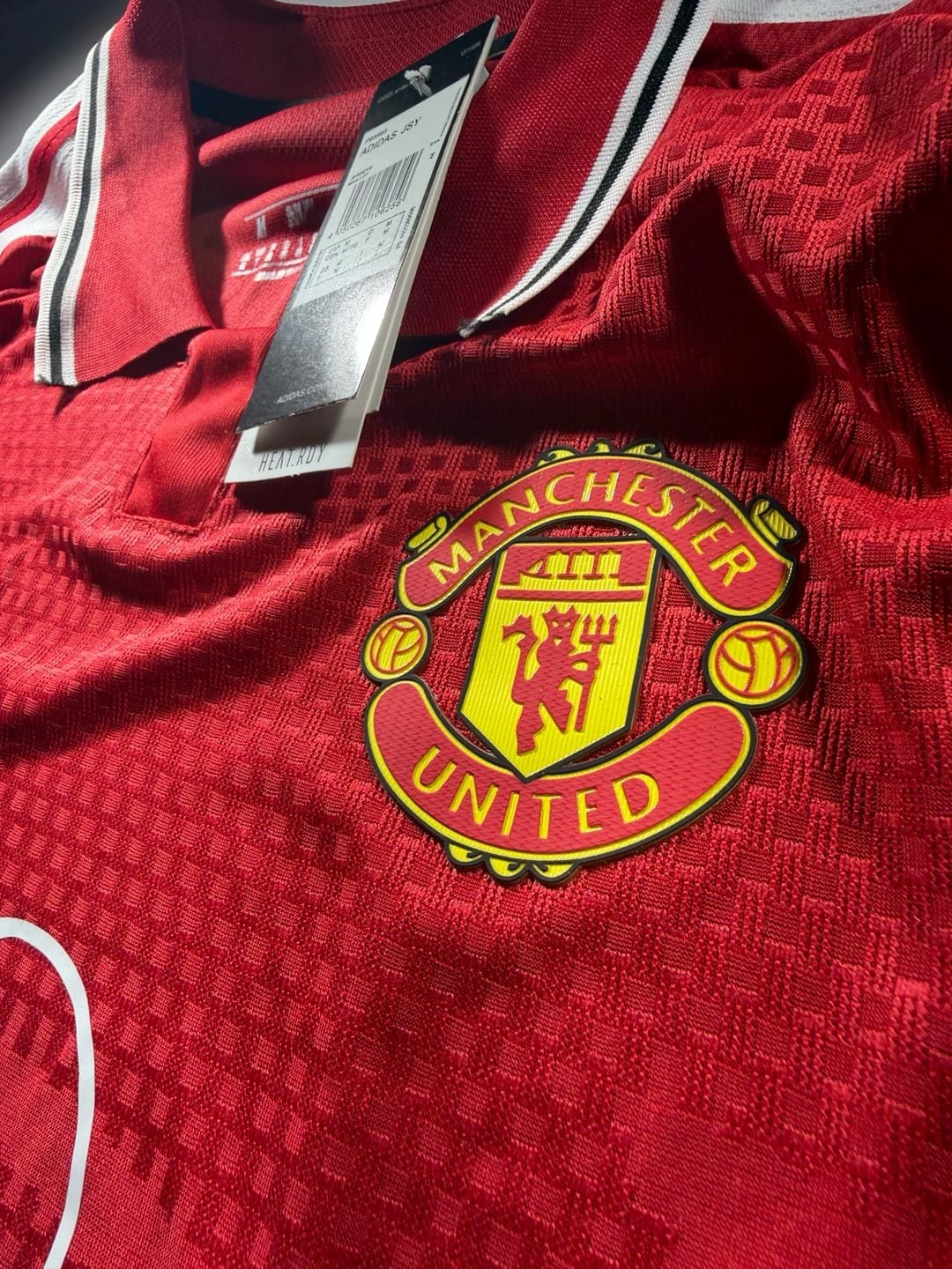 Adidas Manchester United Long Sleeve Home Jersey Size M Red 4