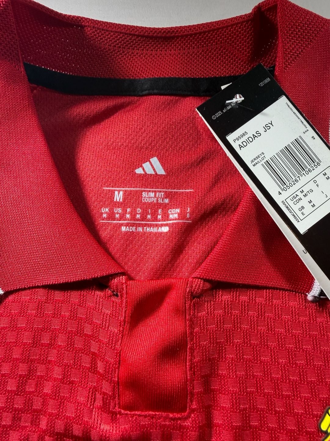 Adidas Manchester United Long Sleeve Home Jersey Size M Red 7