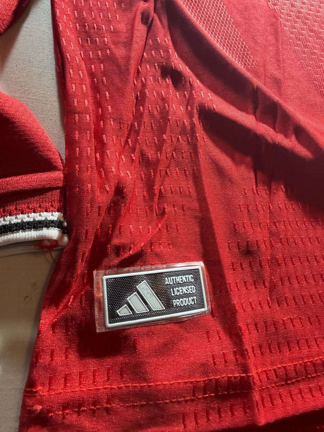 Adidas Manchester United Long Sleeve Home Jersey Size M Red 9