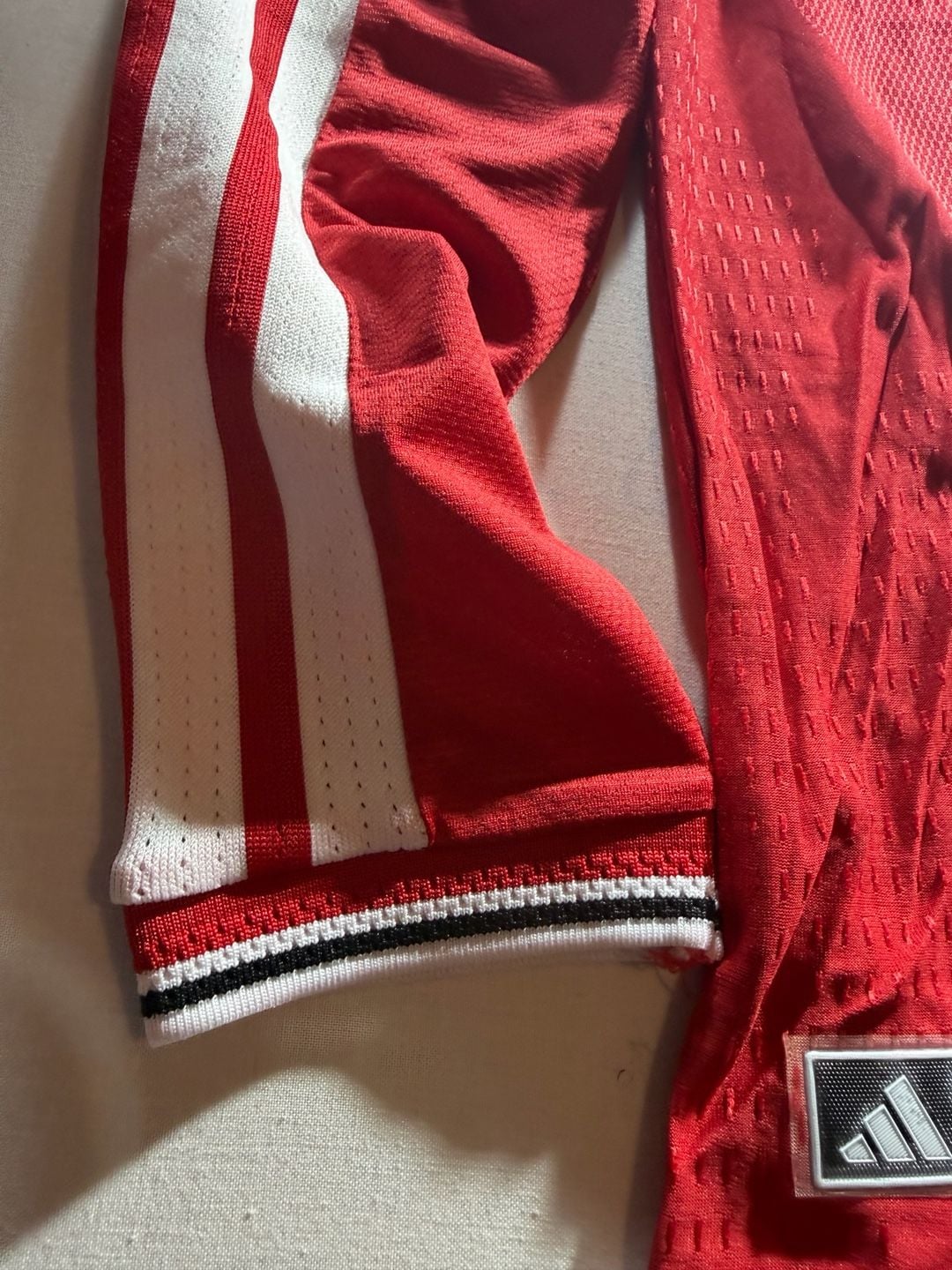 Adidas Manchester United Long Sleeve Home Jersey Size M Red 10