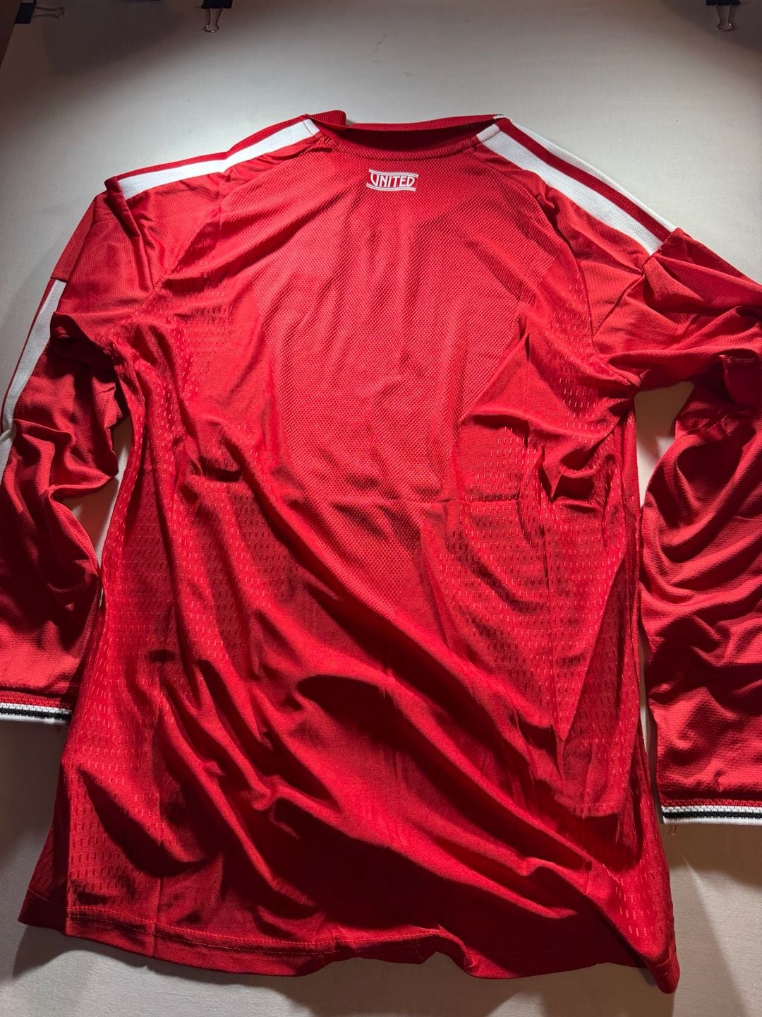 Adidas Manchester United Long Sleeve Home Jersey Size M Red 16
