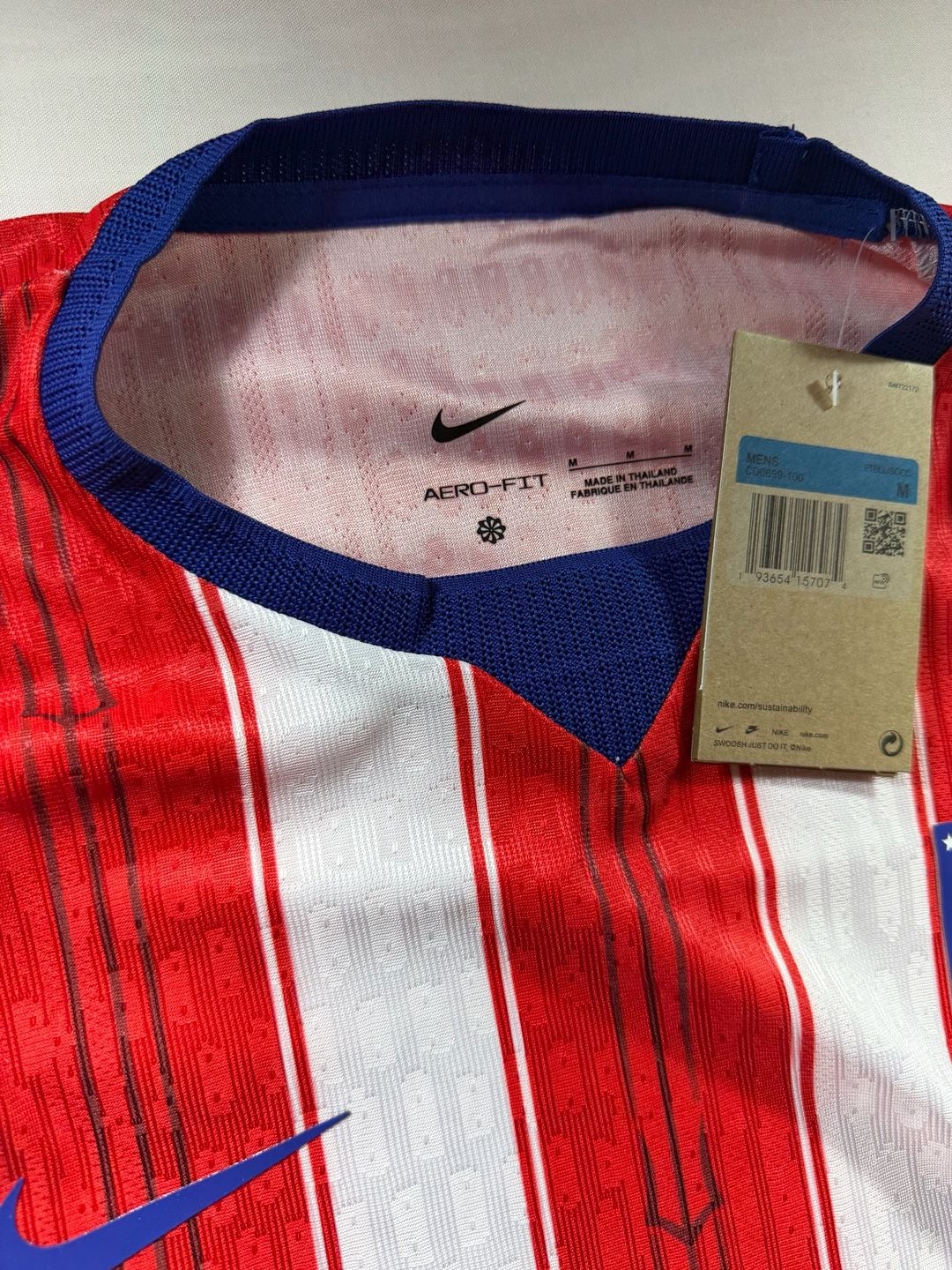 Nike Atletico Madrid Home Long Sleeve Jersey Size M 2024-2025 12