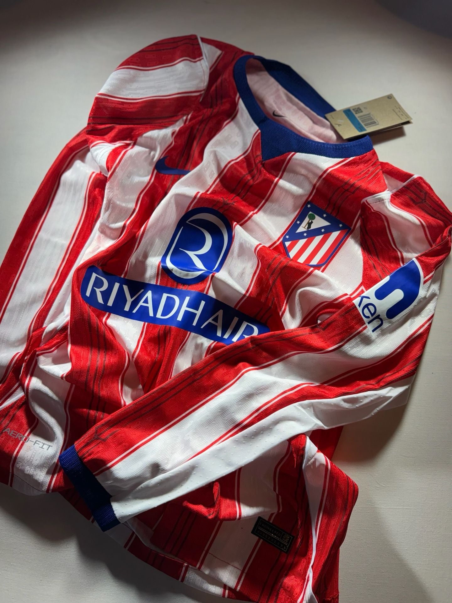 Nike Atletico Madrid Home Long Sleeve Jersey Size M 2024-2025 15