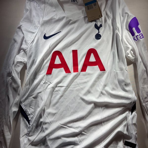 Nike Tottenham Hotspur Long Sleeve Home Jersey Size M White