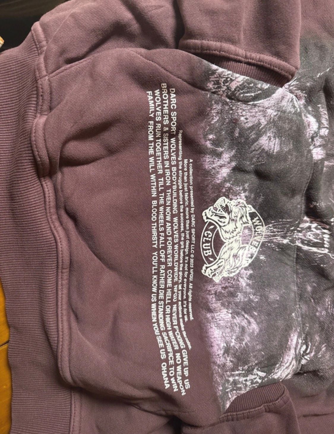 Darc Sport Wolves Hoodie Size M 4