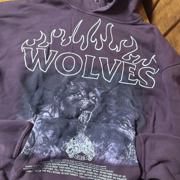 Darc Sport Wolves Hoodie Size M