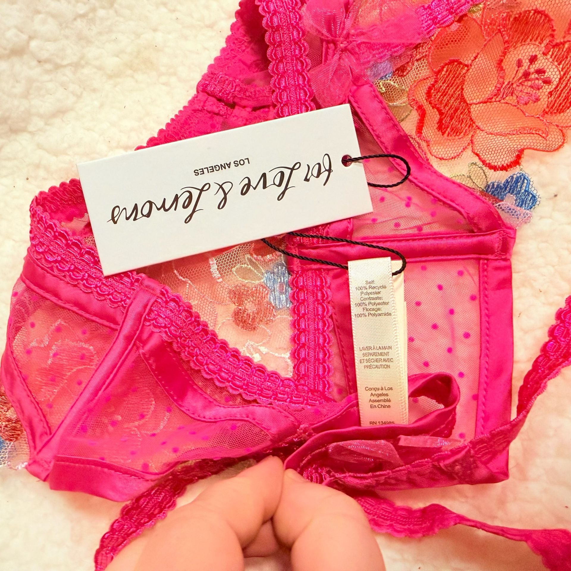 For Love & Lemons Luella Garter Belt XXS 4