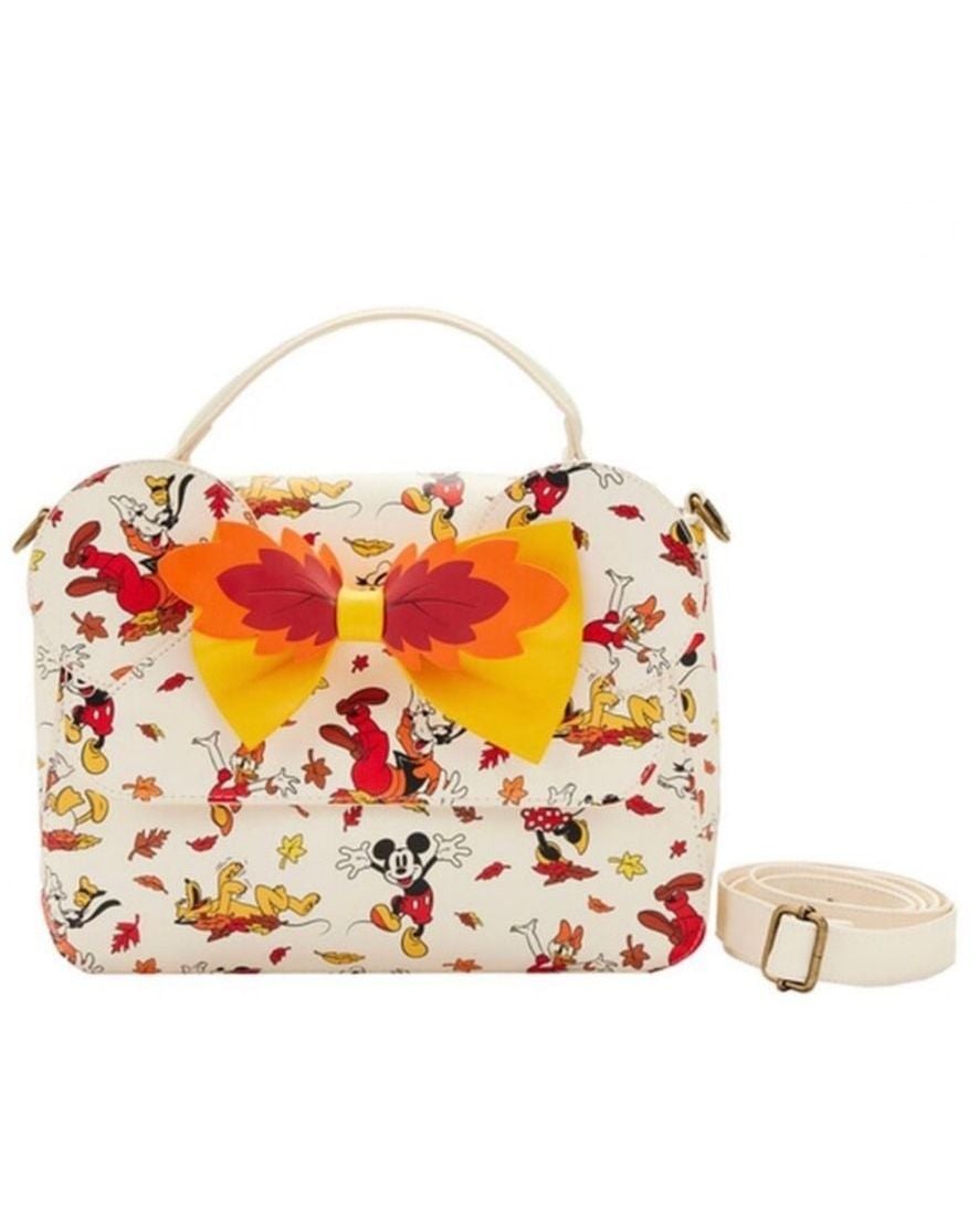 New Loungefly Disney Exclusive Minnie Mouse Fall Crossbody Bag 1