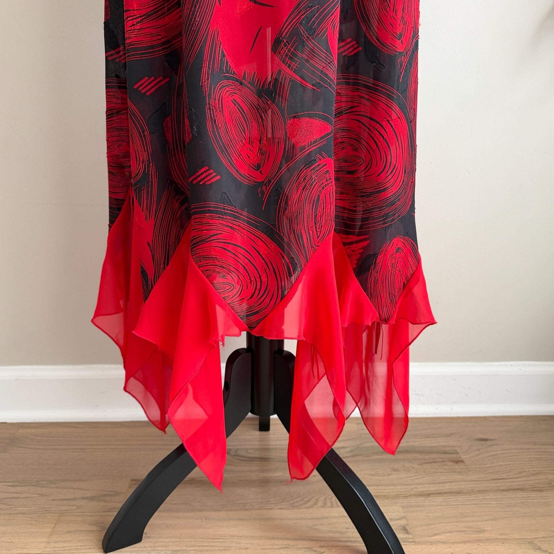 Vintage Red Blazer And Dress 2-Piece Set 3