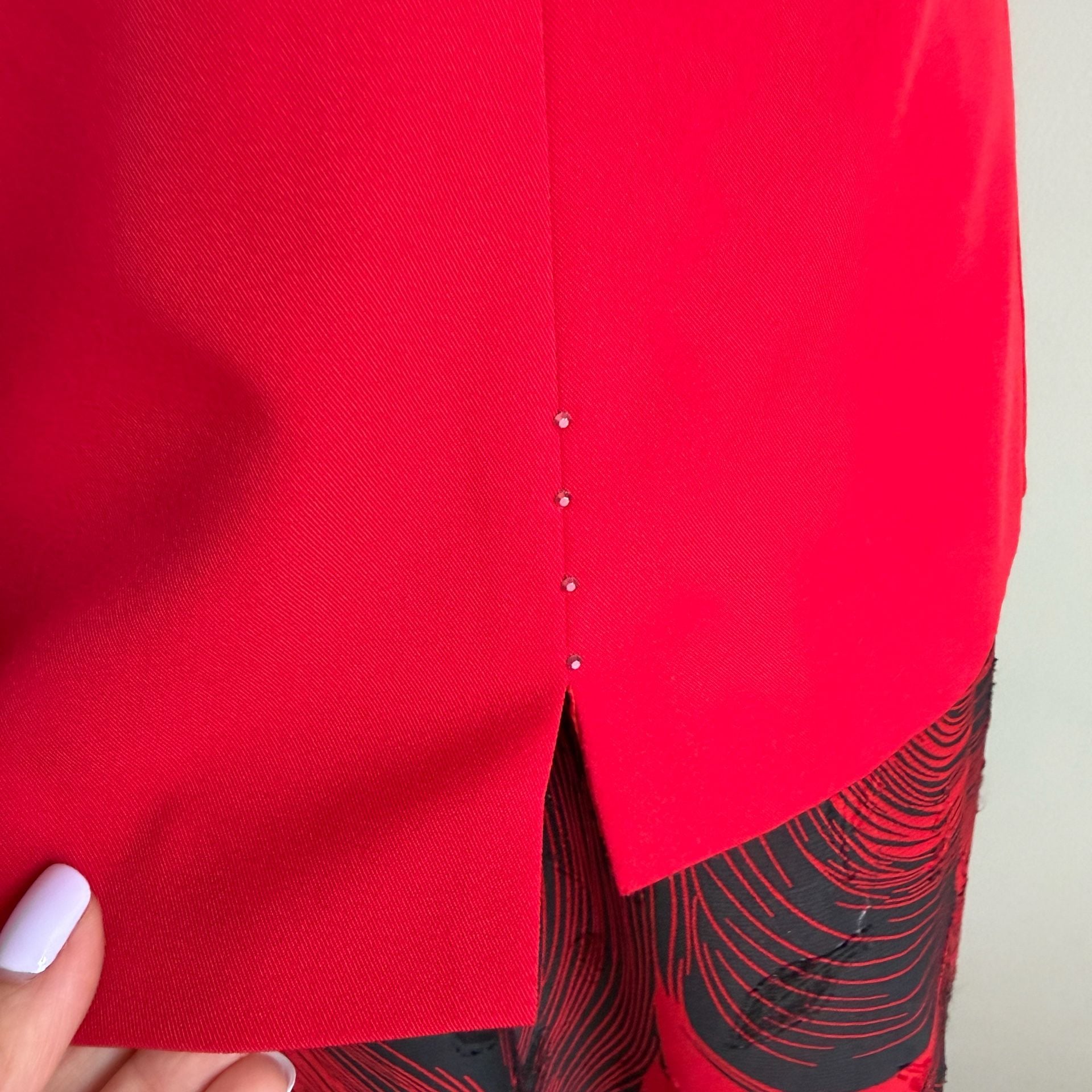 Vintage Red Blazer And Dress 2-Piece Set 9