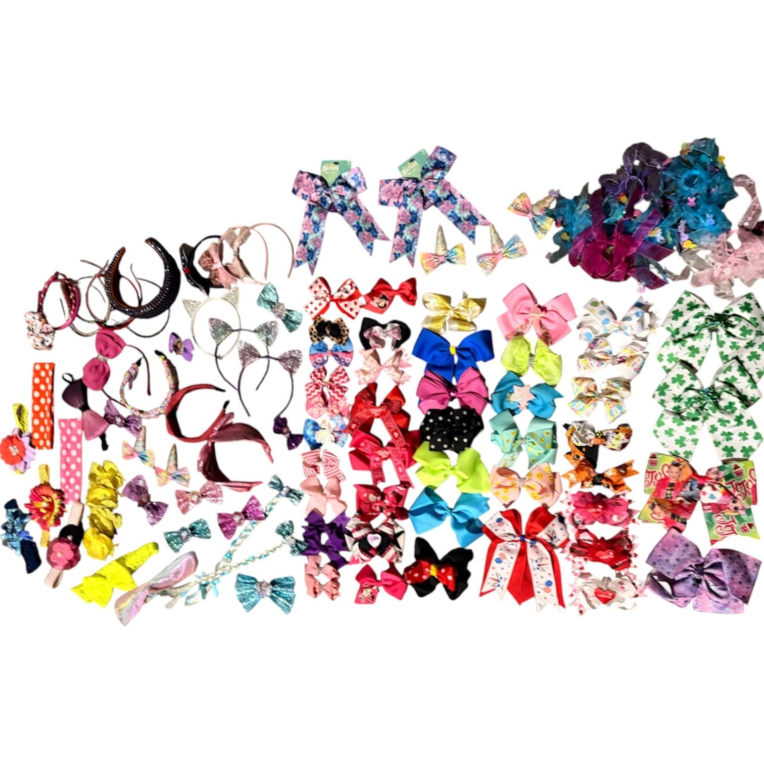 Girls’ Hair Bow & Headband MEGA Bundle – 100+ Pieces 1