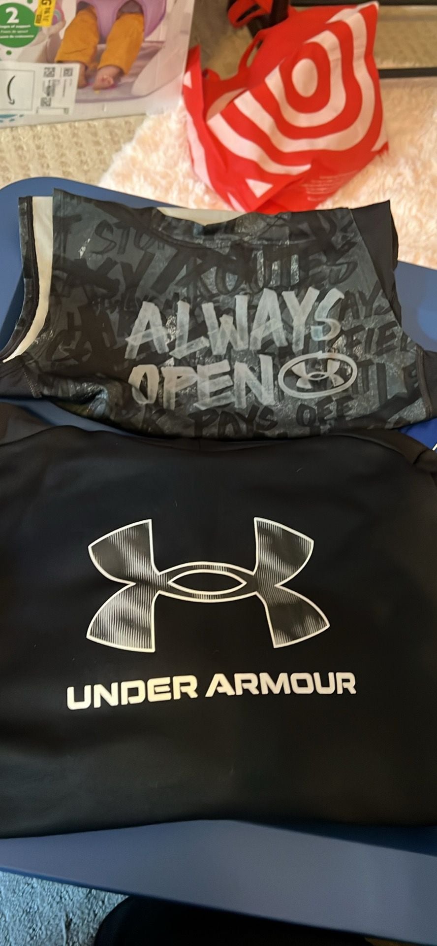 Under Armour Kids Size L Tops Bundle Hoodie Tanks T-Shirts Lot 5