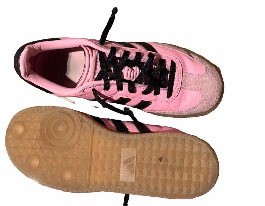Adidas Samba Lionel Messi Pink Black Gum Sneakers Big Kids Size 4 7