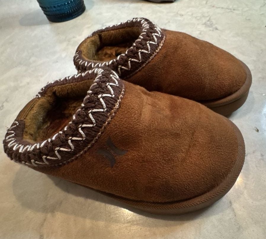 Hurley Kids Modi Slippers Size 7 Brown Indoor Outdoor 2