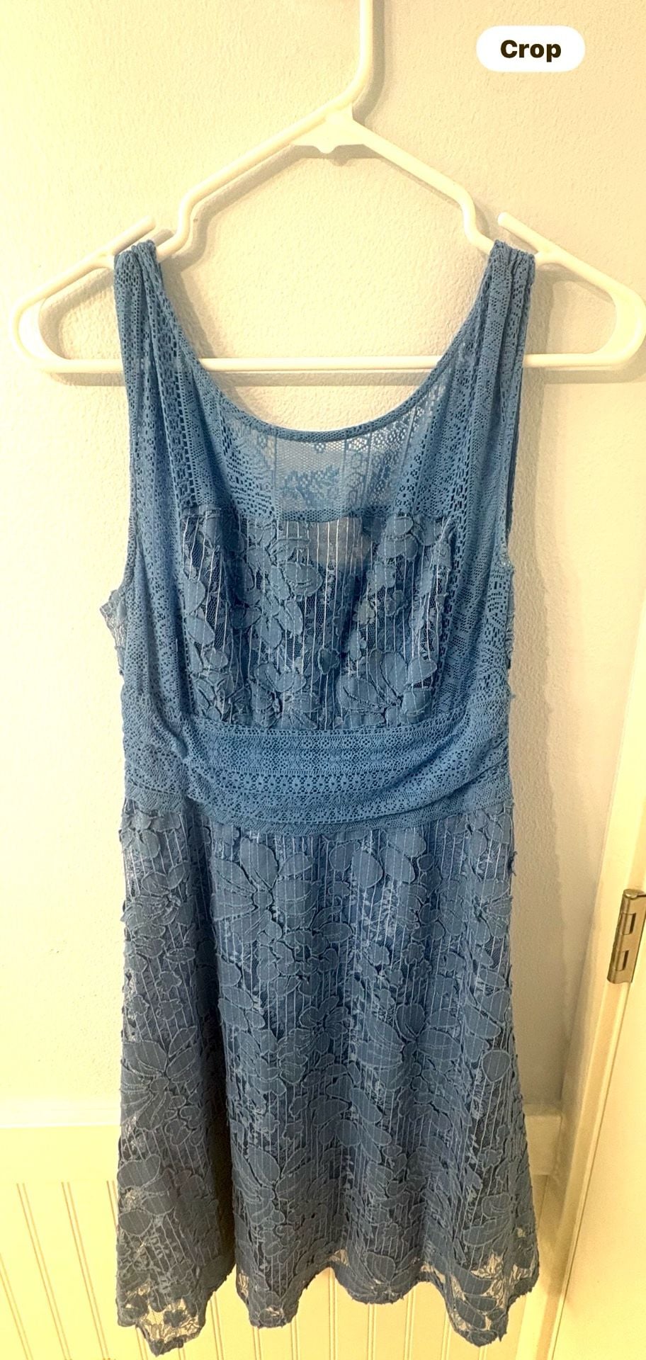 Anthropologie Blue Lace "Liliflora Dress" by Moulinette Soeurs, Si – , 2