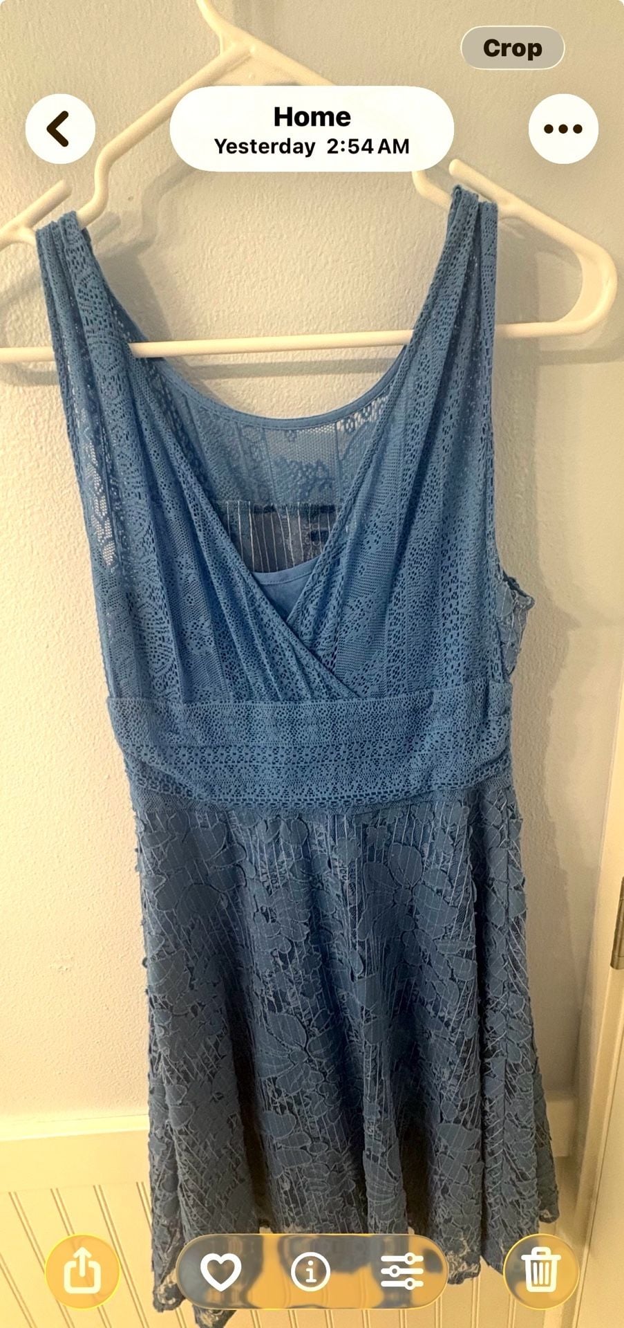 Anthropologie Blue Lace "Liliflora Dress" by Moulinette Soeurs, Si – , 3
