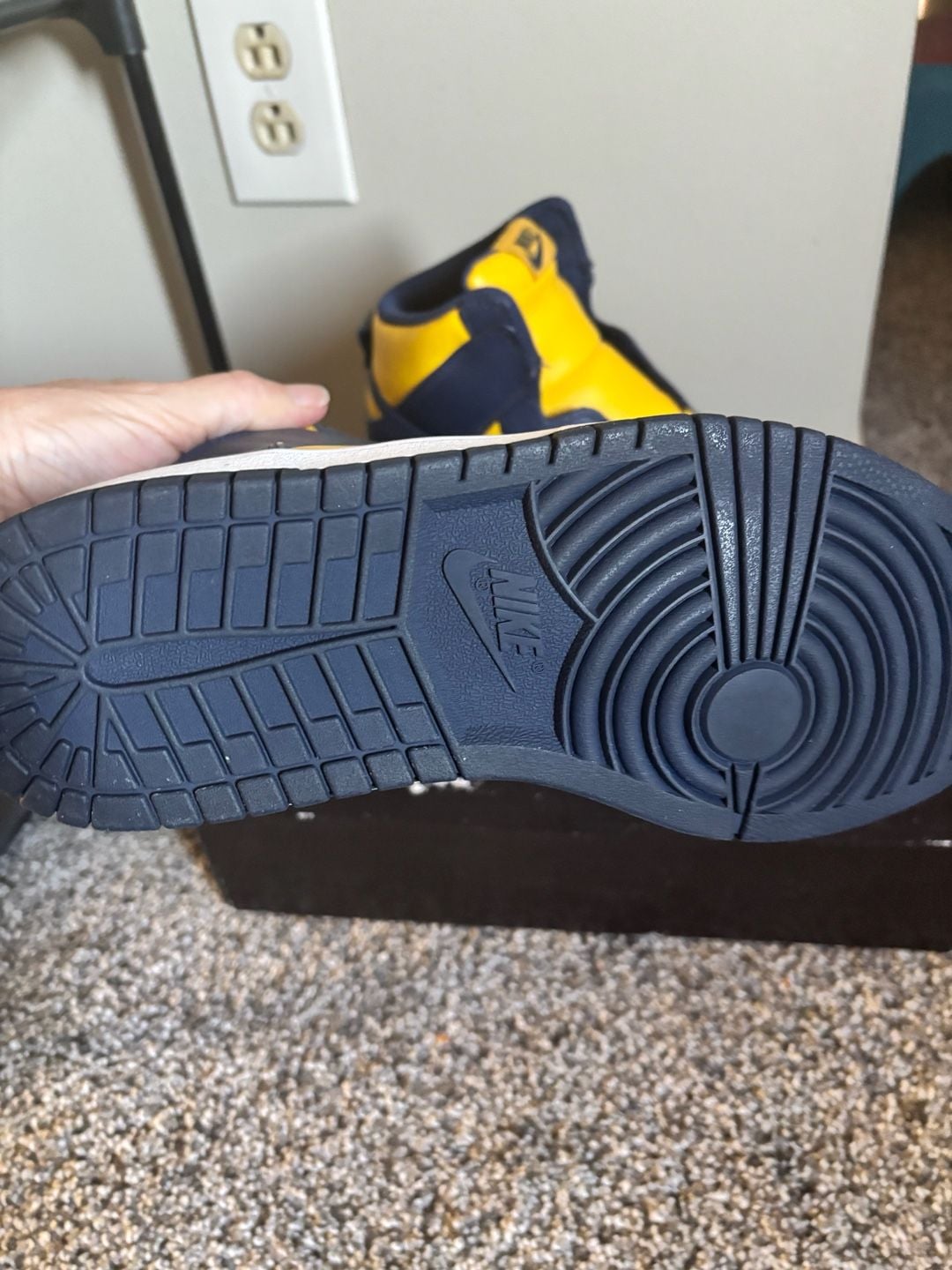 Nike Dunk Lux x Sacai Size 7.5 Varsity Maize Midnight Navy 4