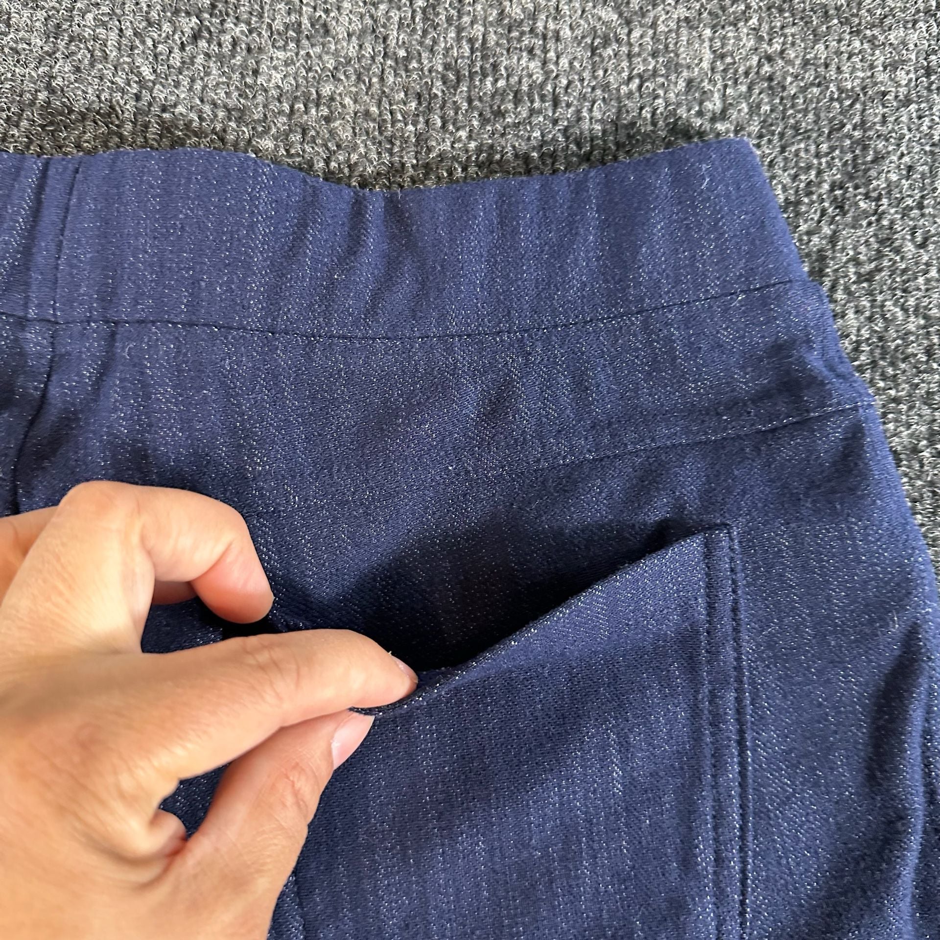 Shiela Rose Pull On Jeggings Size XL Blue Stretch Denim Look Pants 12