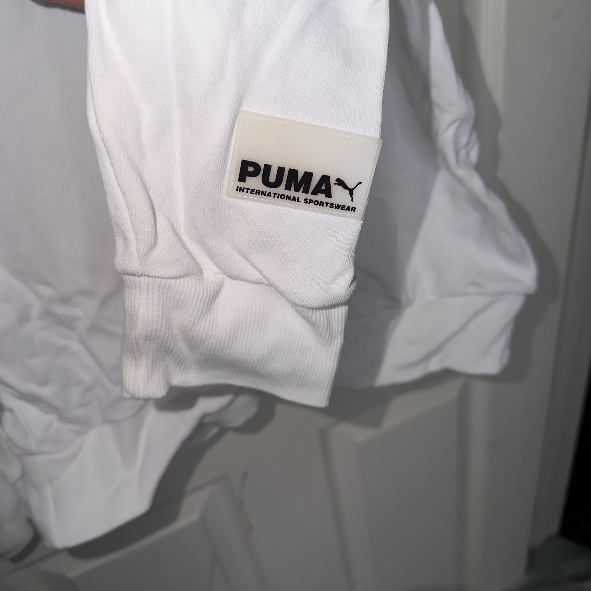 Puma Crewneck Sweatshirt Size XL White Dream Graphic Long Sleeve 7