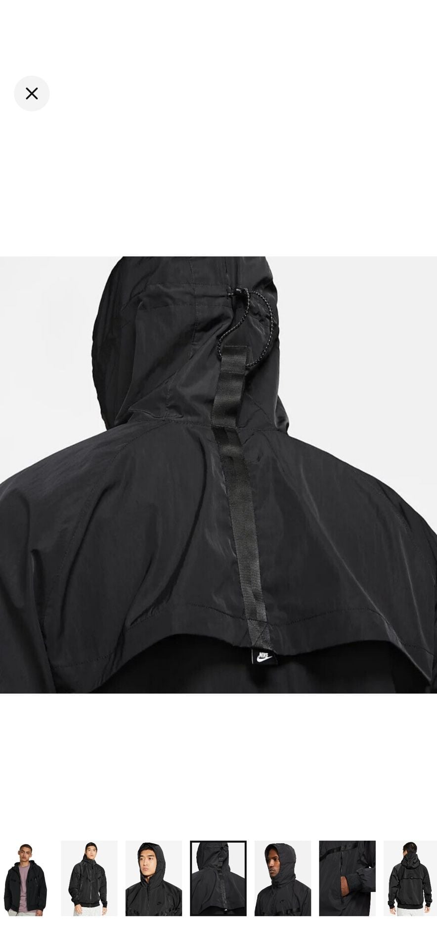 Nike Tech Woven Windrunner Jacket Size S Black-men’s/unisex 7