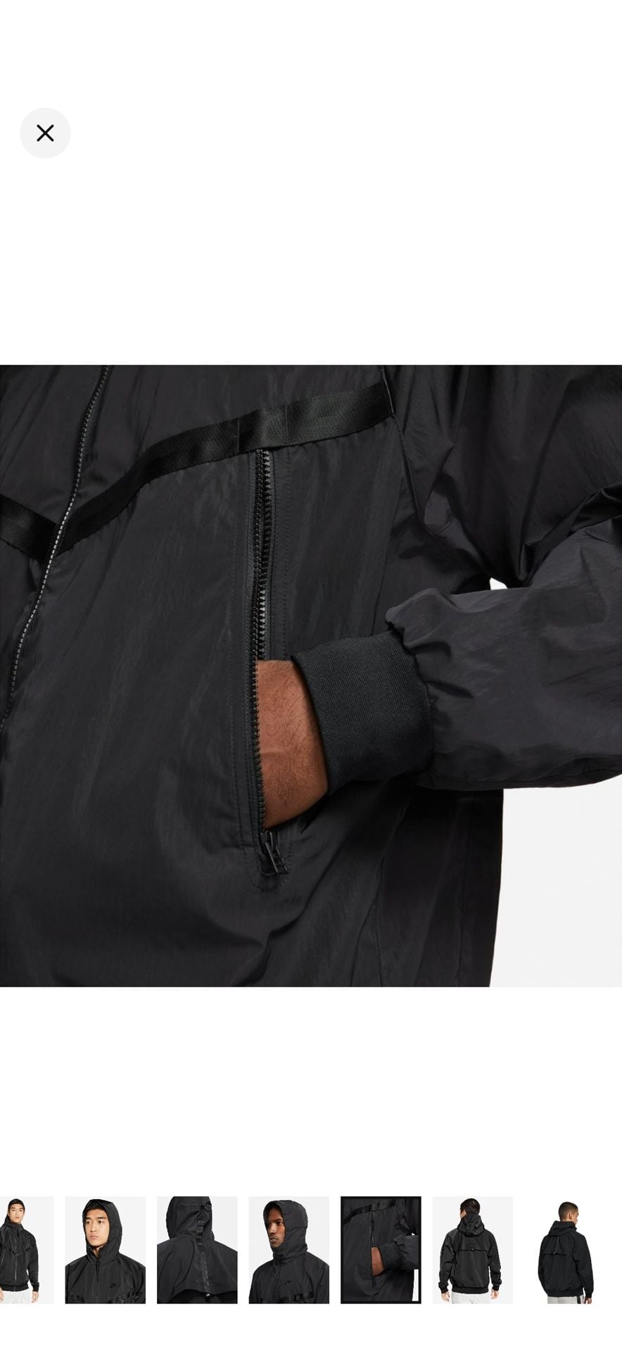 Nike Tech Woven Windrunner Jacket Size S Black-men’s/unisex 8