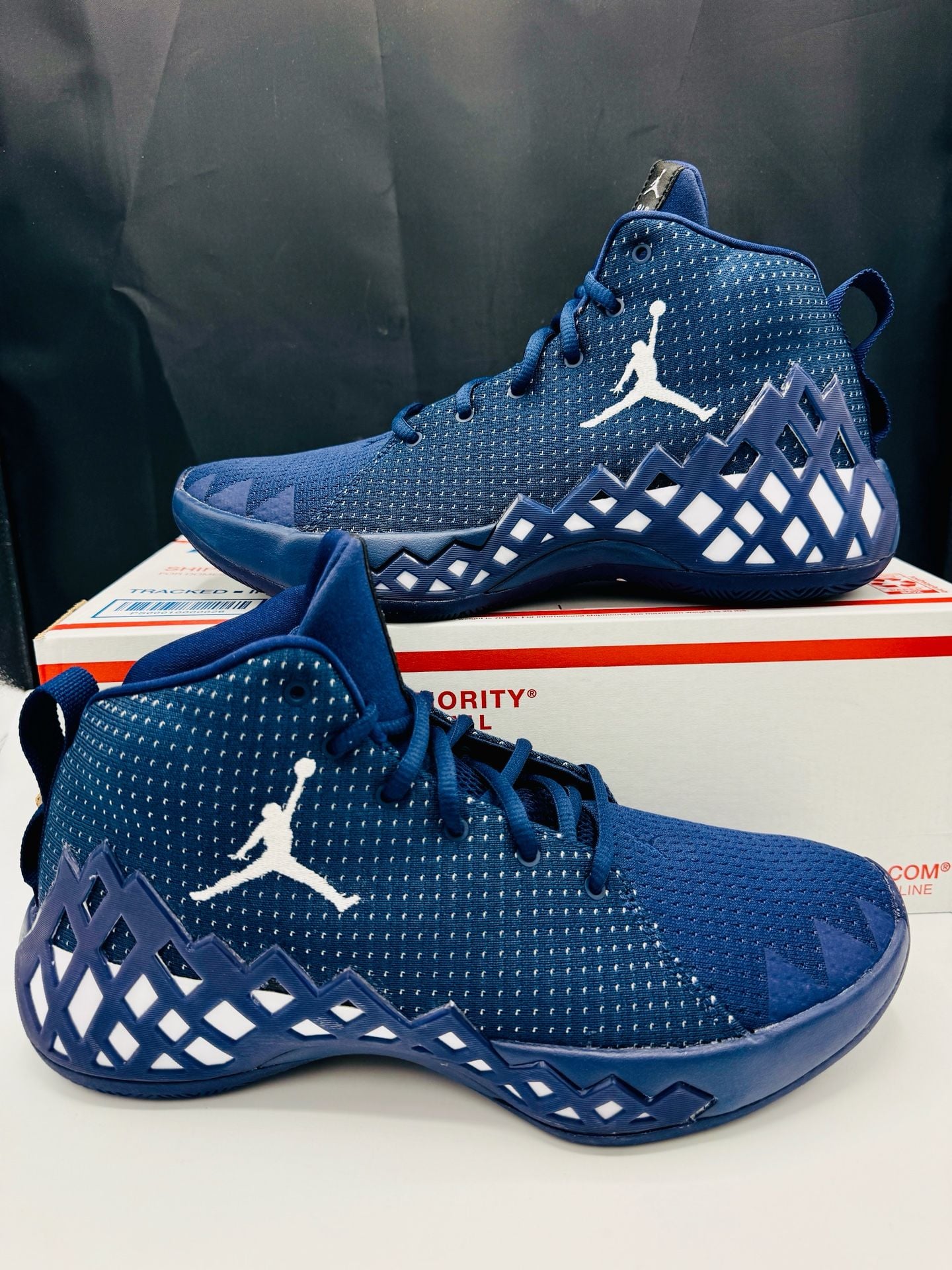 Jordan Team Diamond Mid Blue Basketball Shoes Size 10 Brand New! CI1206-401 2