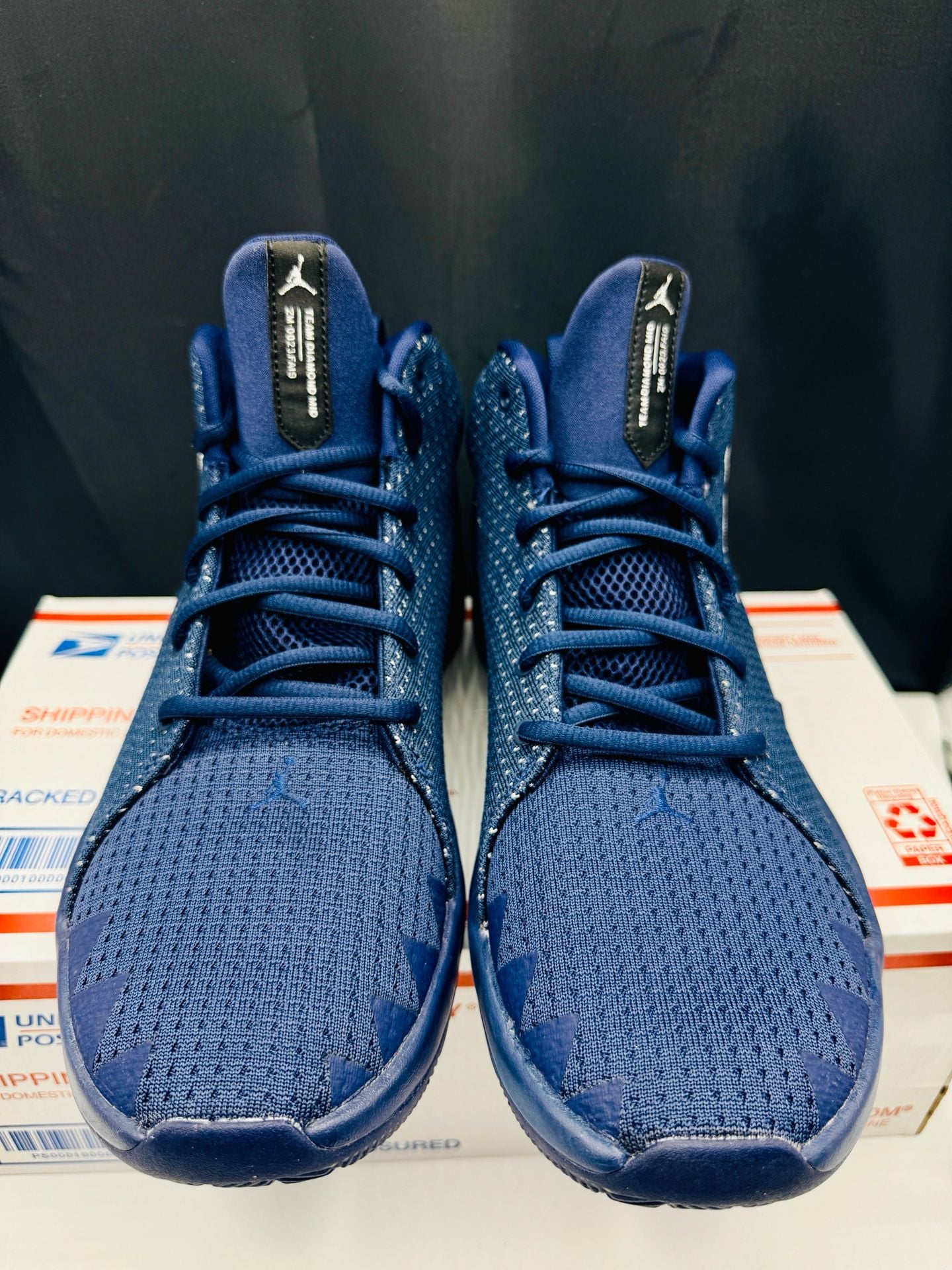 Jordan Team Diamond Mid Blue Basketball Shoes Size 10 Brand New! CI1206-401 3