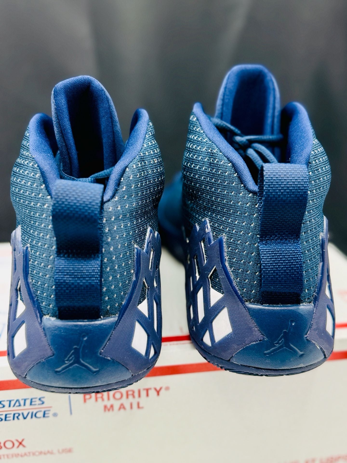 Jordan Team Diamond Mid Blue Basketball Shoes Size 10 Brand New! CI1206-401 4
