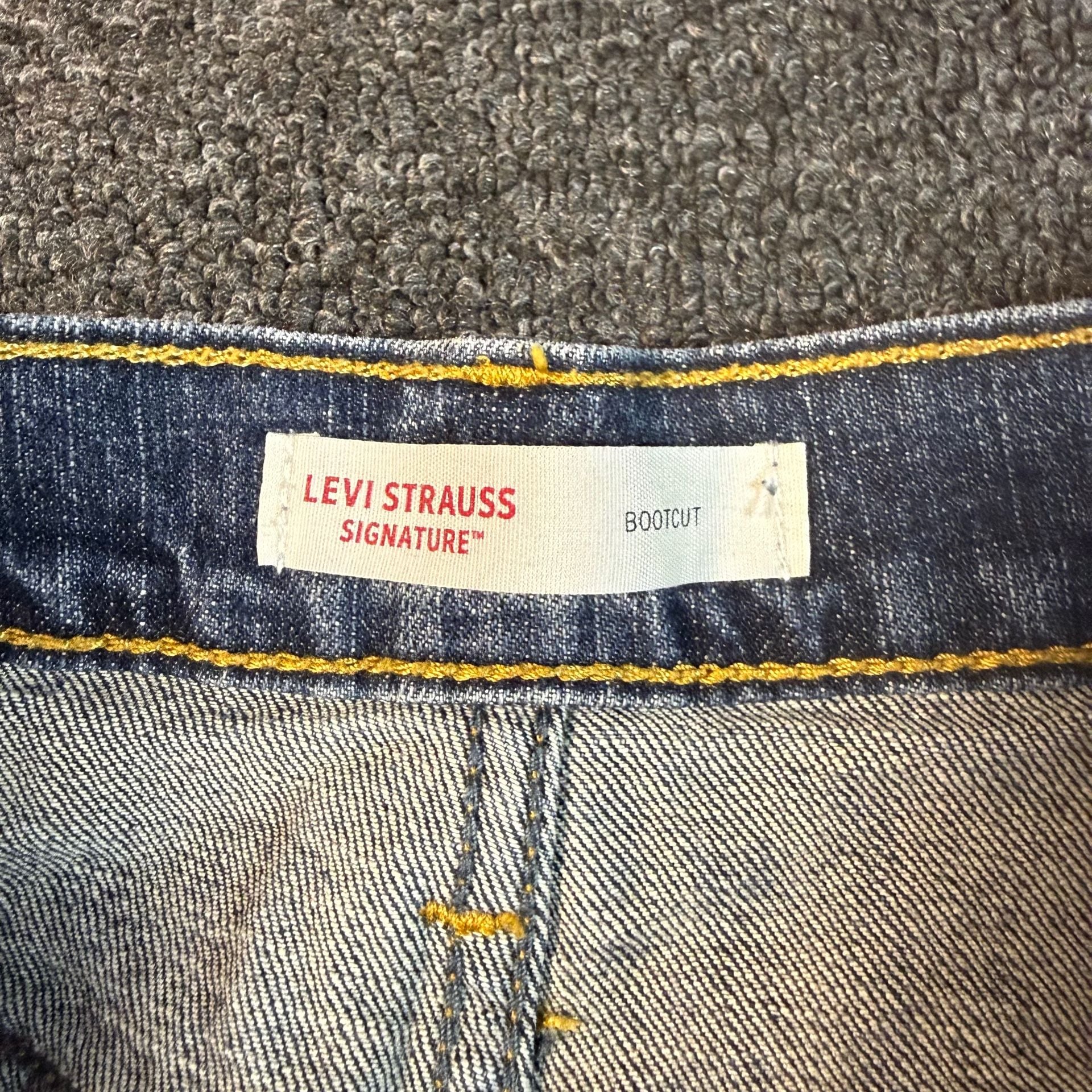 Levi Strauss Signature Bootcut Jeans Size W33 L30 Blue Denim 5