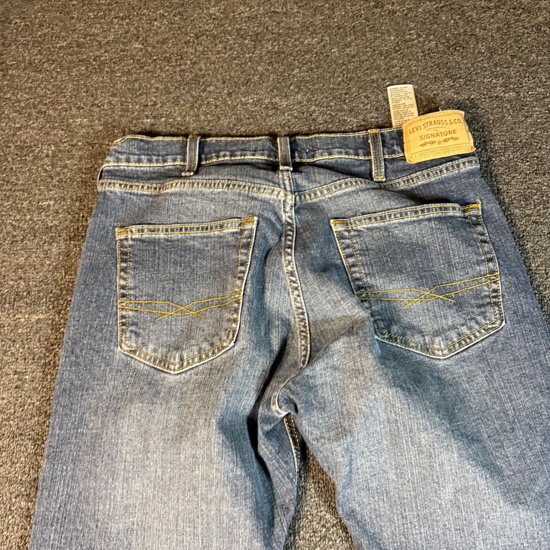 Levi Strauss Signature Bootcut Jeans Size W33 L30 Blue Denim 9