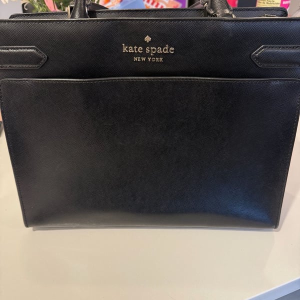 Kate Spade New York Saffiano Leather Black Handbag