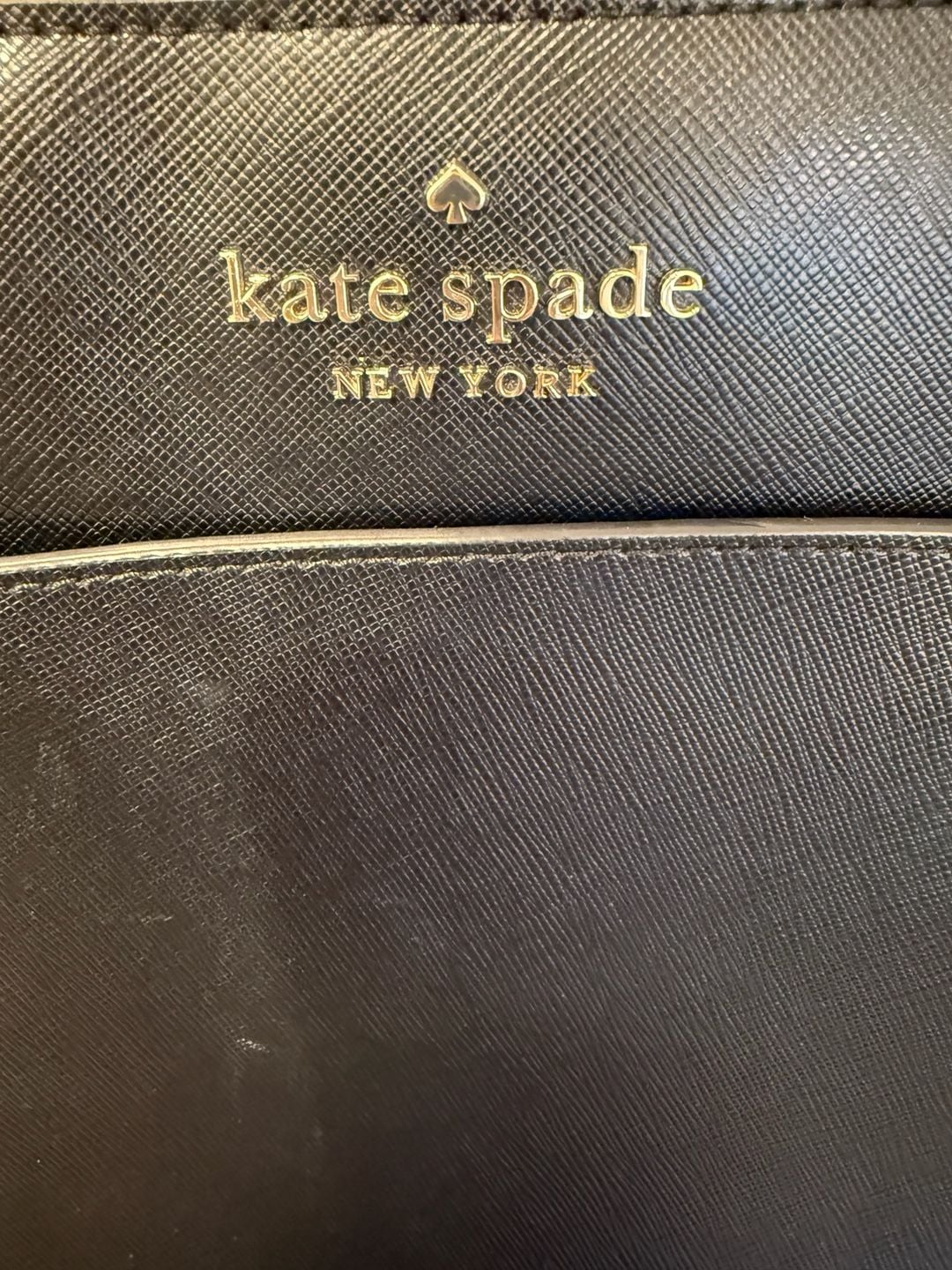 Kate Spade New York Saffiano Leather Black Handbag 3