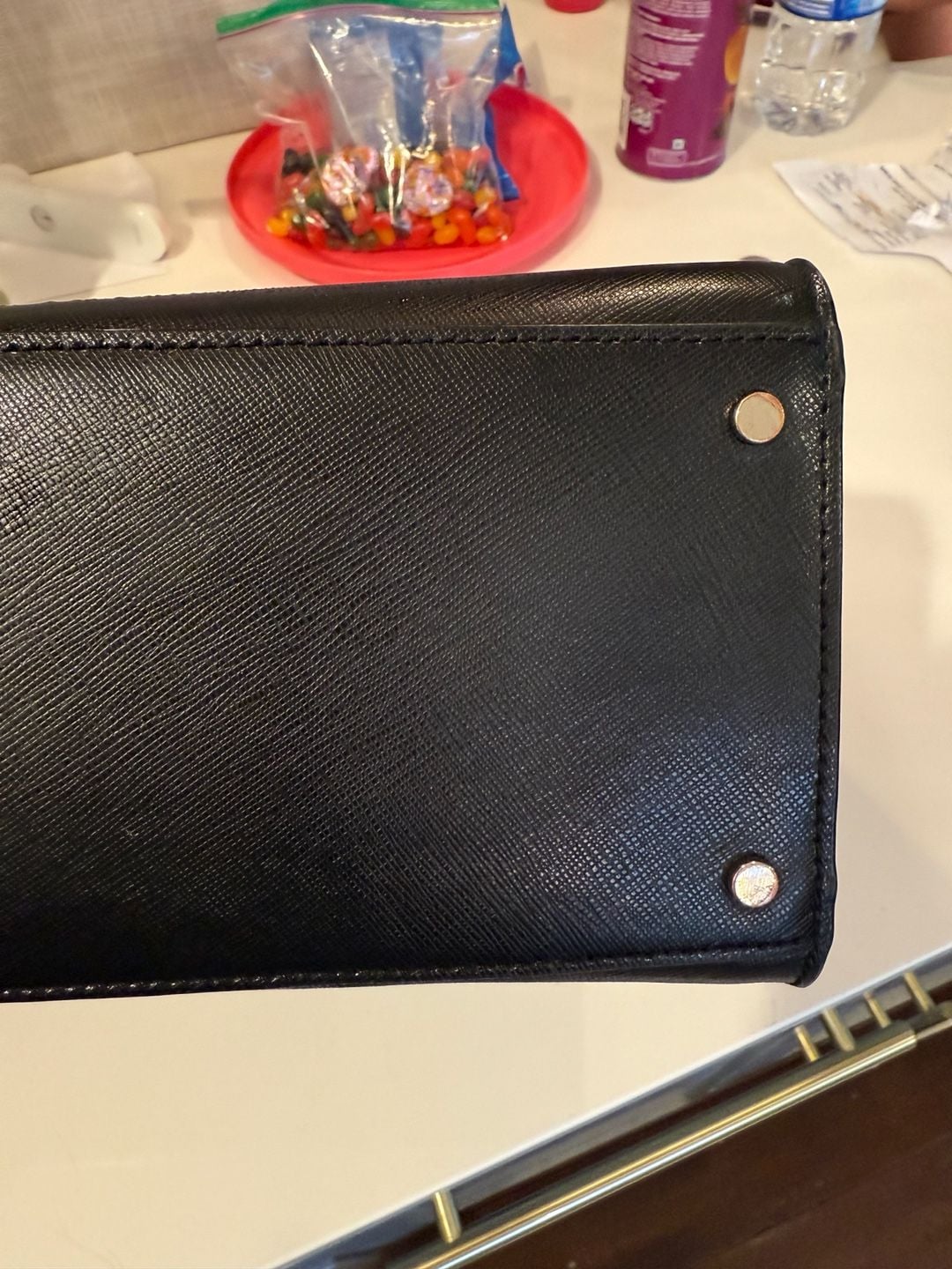 Kate Spade New York Saffiano Leather Black Handbag 10